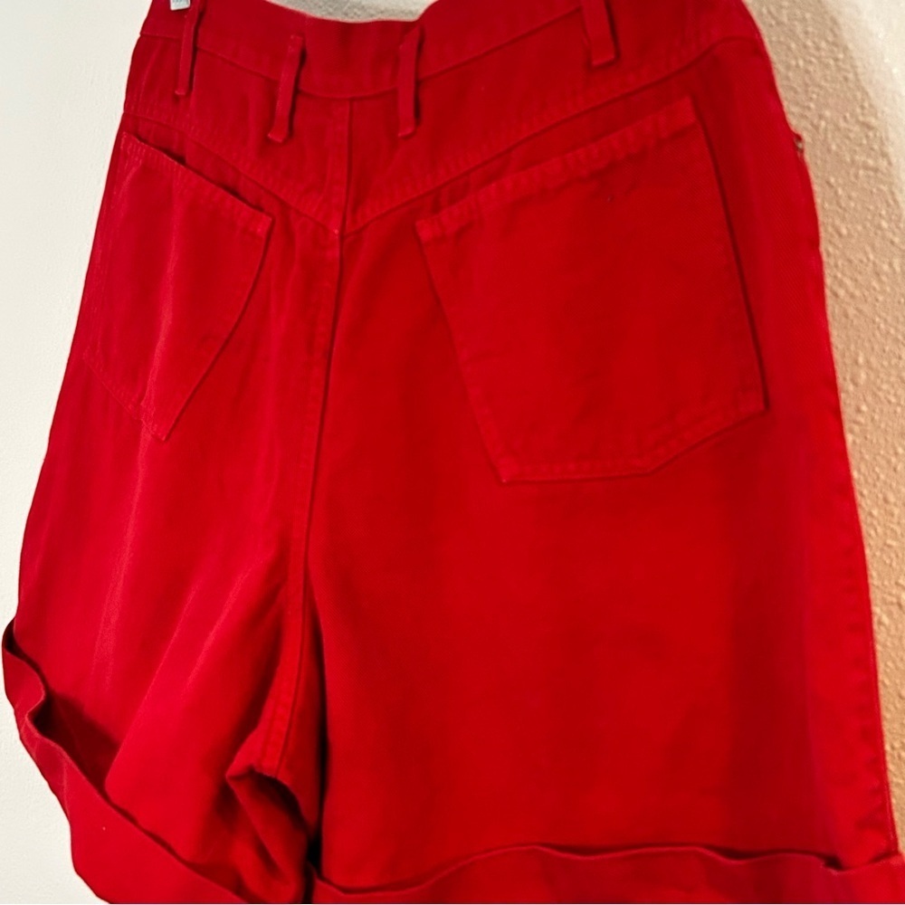 Vintage J.G. Hook High Waist Red Shorts Size 14 - Picture 4 of 6